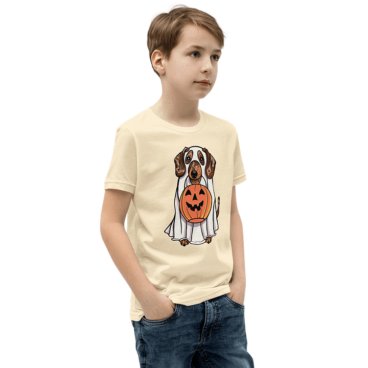Halloween Dachshund(Dapple 2) Youth T-Shirt product image (22)