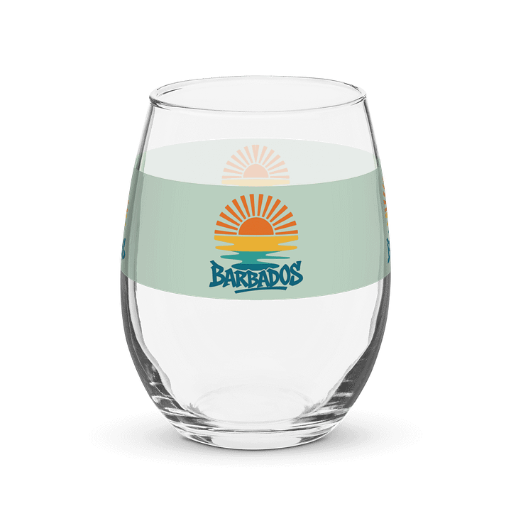 Rising Sun Barbados Stemless Wine Glass product image (1)