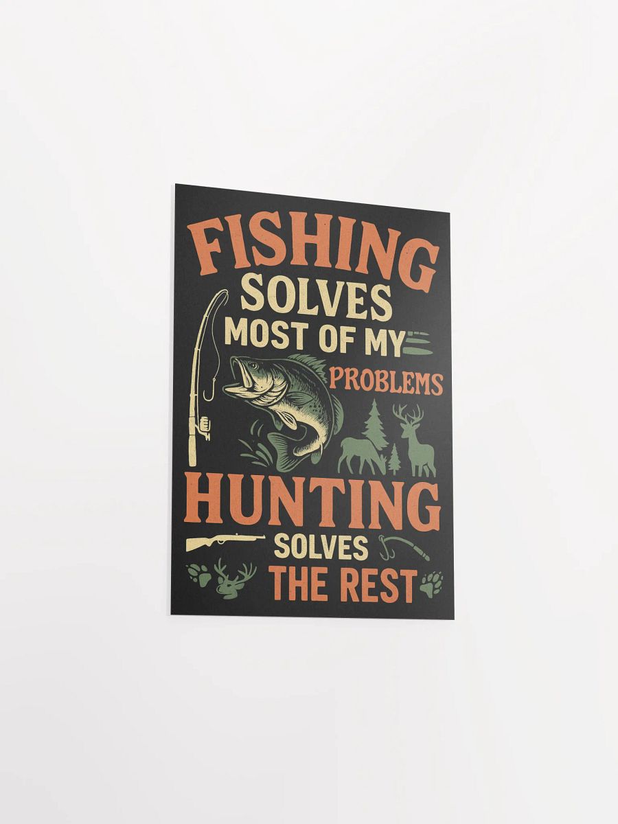 Fishing & Hunting Wall Art – Funny Cabin Poster product image (5)