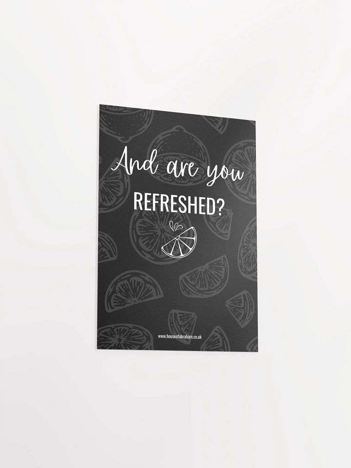 And Are You Refreshed? - Poster product image (1)
