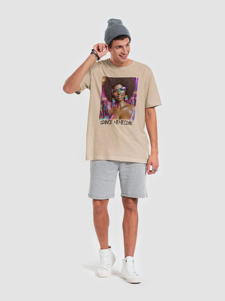 AFRO DIVA - DANCE MEMECOIN - PREMIUM TEE - TAN product image (1)