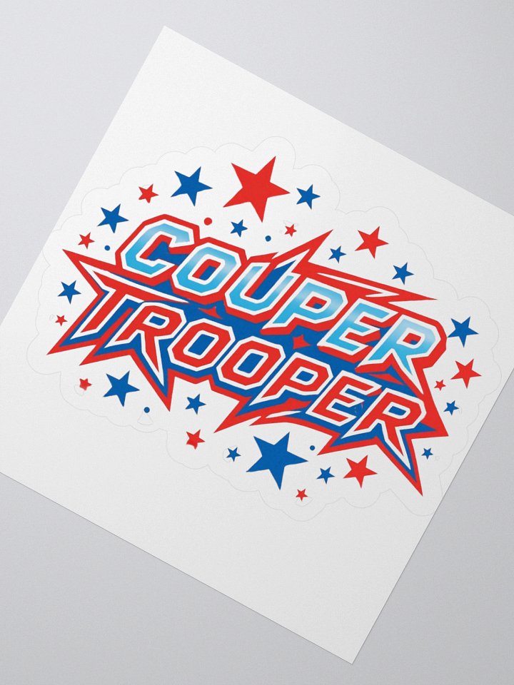Patriotic Couper Trooper Sticker product image (2)
