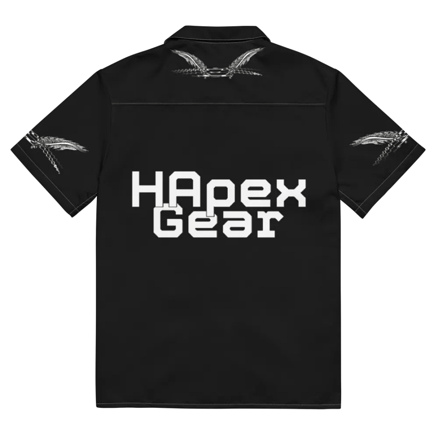 White HApex Gear White Logo Cancer Awareness Orange Ribbon. Black Hawaiian Shirt product image (11)