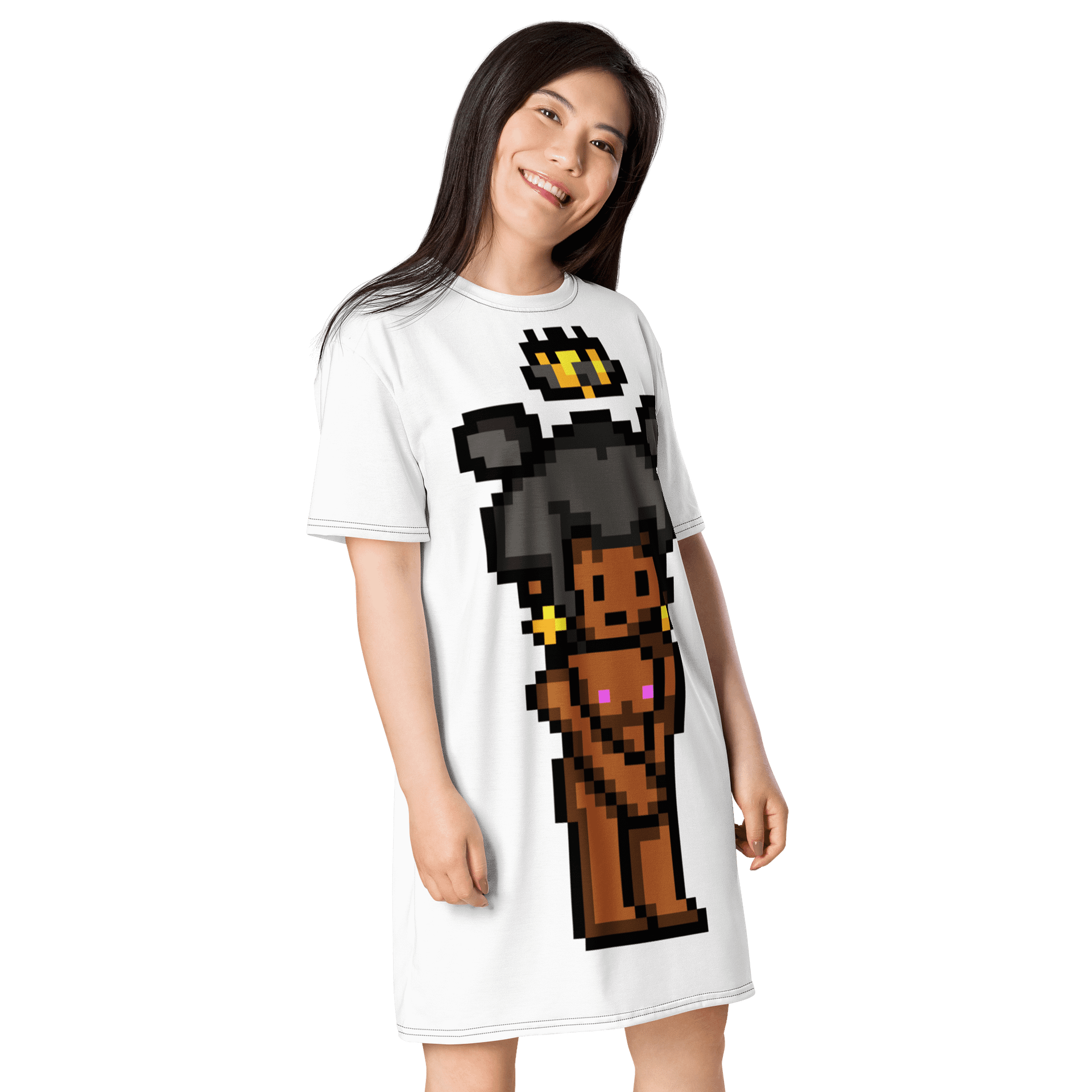 Pixel Queen 👑 T-Shirt Dress #24 product image (4)