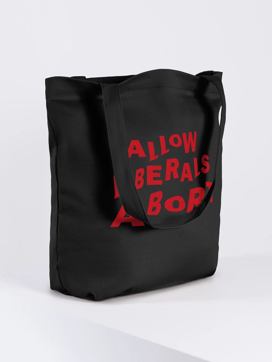 "Allow Liberals Abort" Tote Bag – Red Print Edition product image (4)