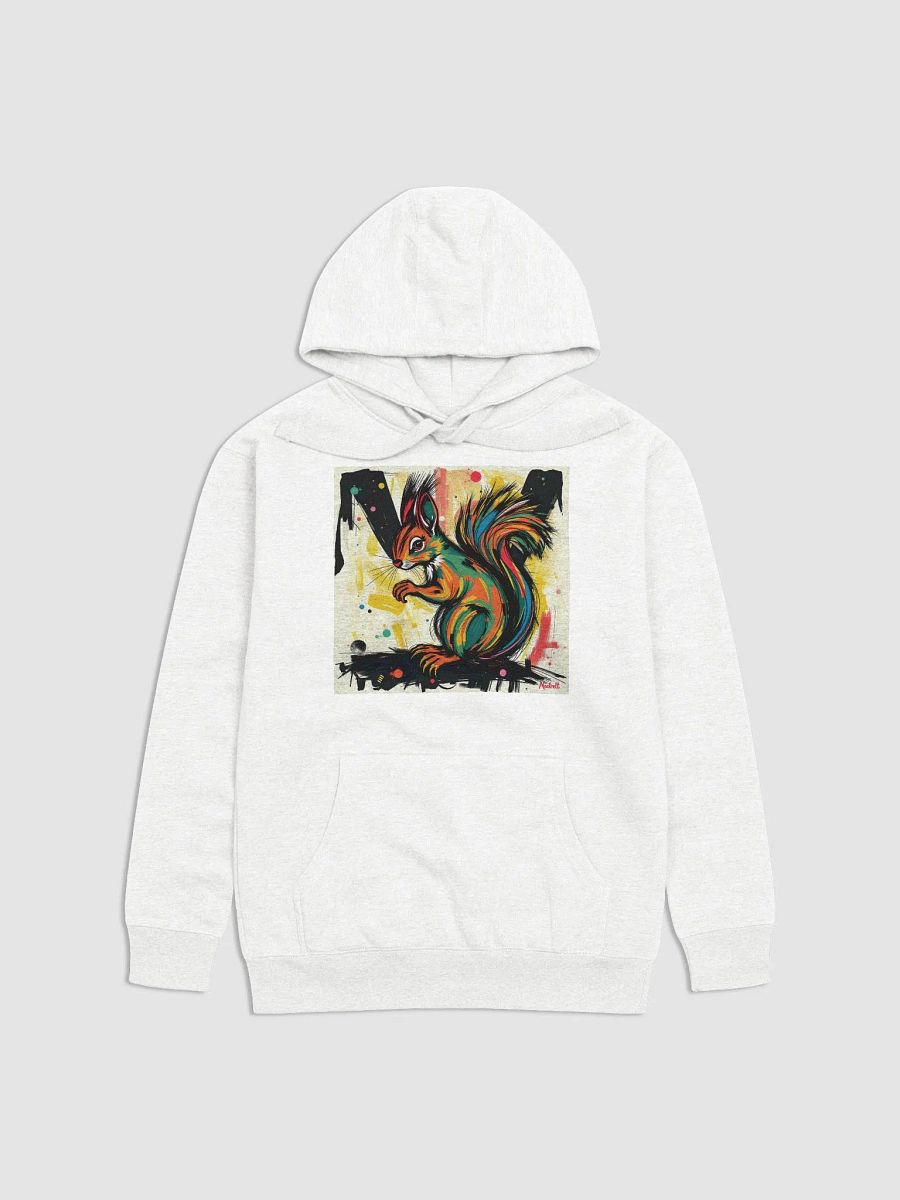 Cozy Cotton Blend Unisex Hoodie funky colorful squirrel product image (1)