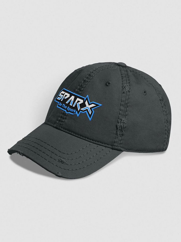 Embroidered distressed ball cap product image (6)