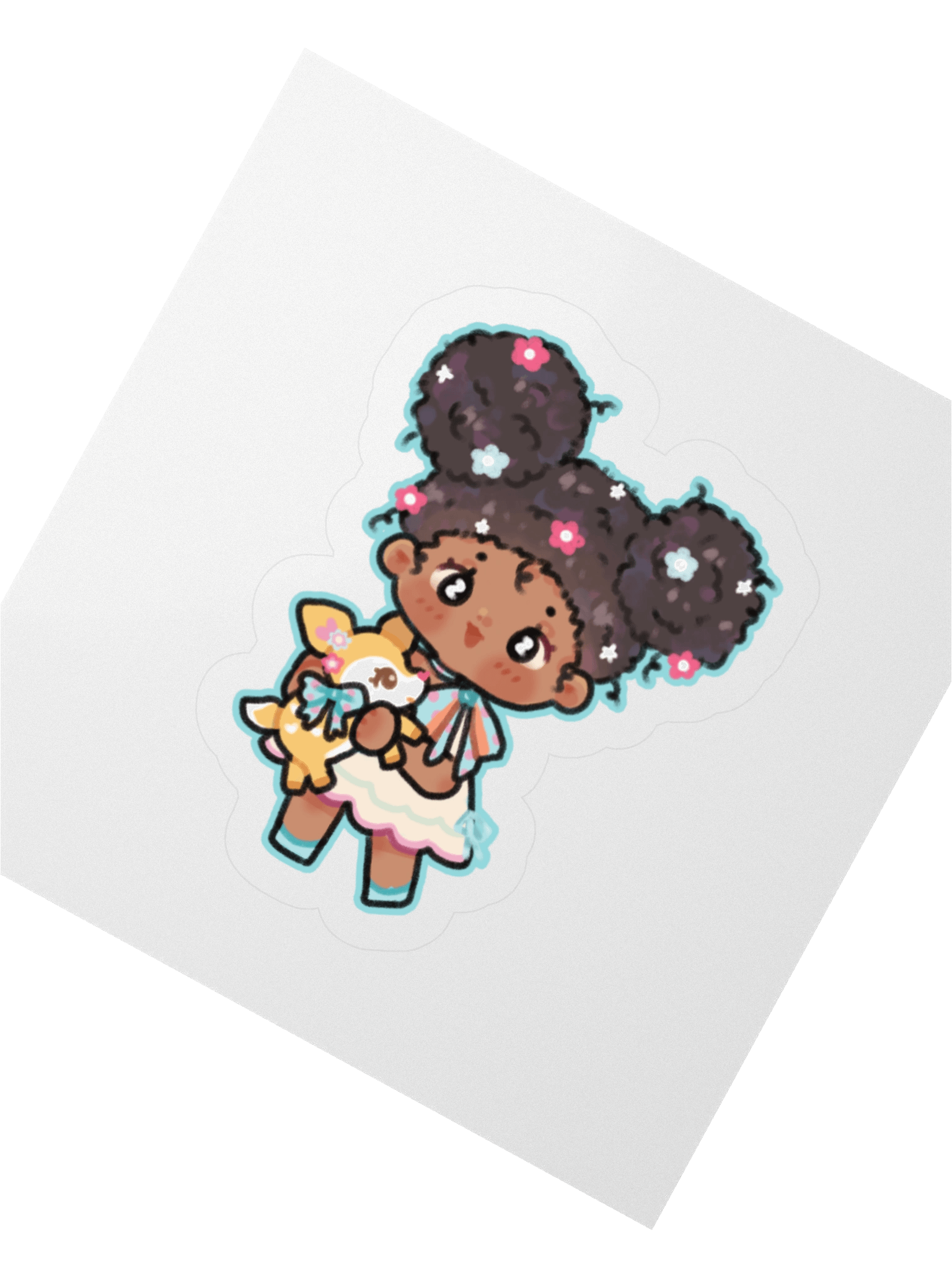 ♡ minty blue sticker option two product image (2)