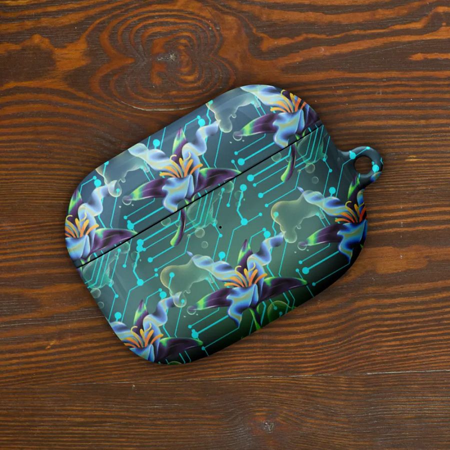 Floral Circuit All-Over Print AirPods® Case or the techi ladies product image (49)