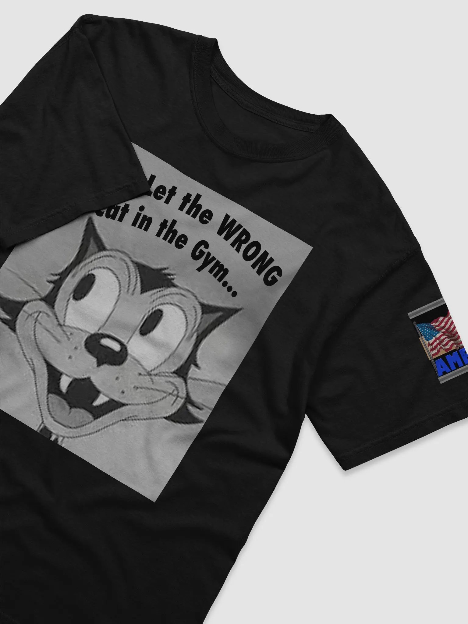 Wrong Cat in the Gym Tee product image (10)