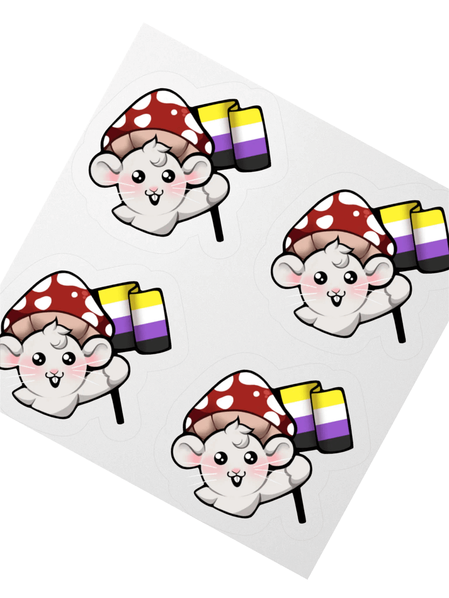 Nonbinary Pride Flag Stickers product image (2)