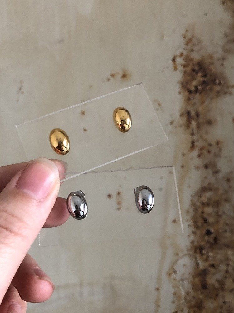 Classic Dome Stud Earrings | 18K Gold Plated product image (5)