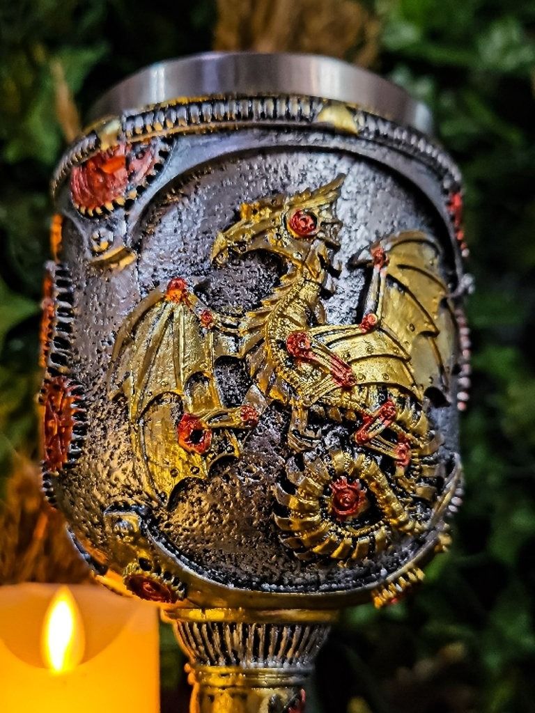 The Armored Kingdom Gearwing Mechanical Dragon Goblet product image (2)