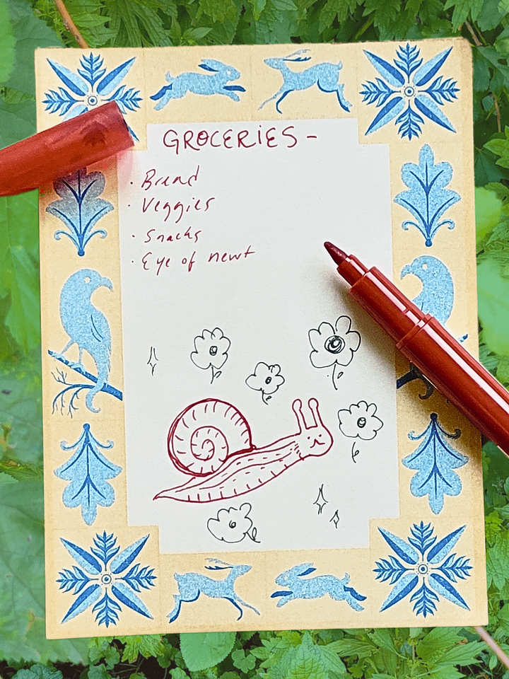 Riso Printed Memo Pad product image (2)