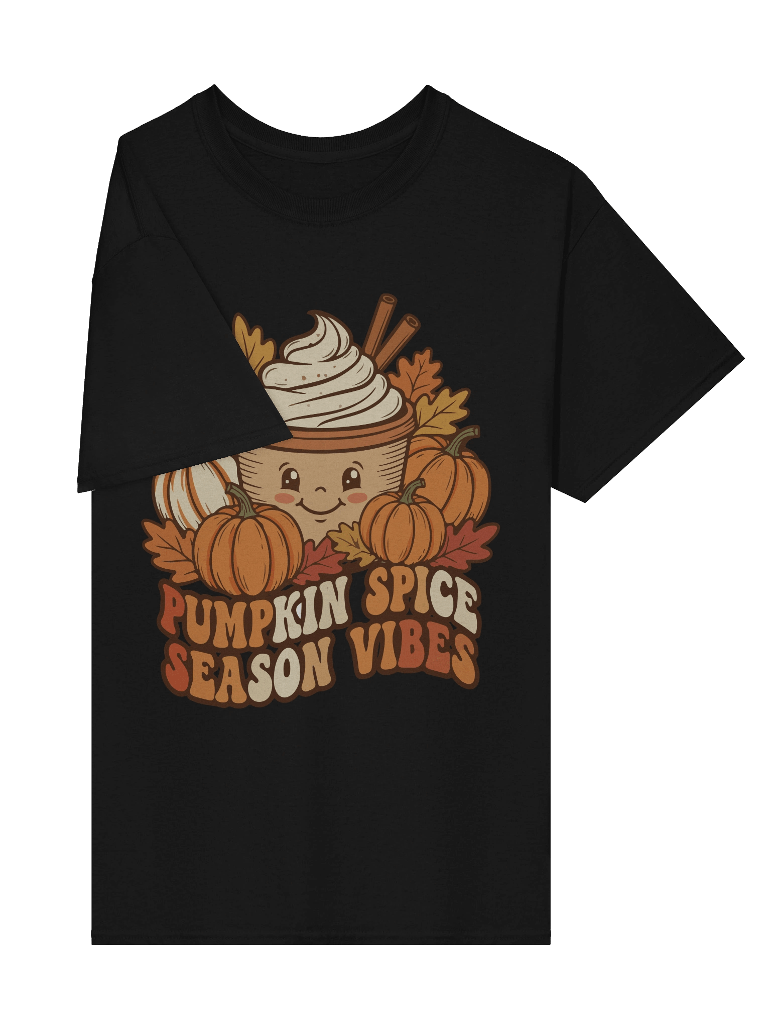 Pumpkin Spice Season Vibes Shirt | Cute Fall Coffee Lover Tee product image (4)