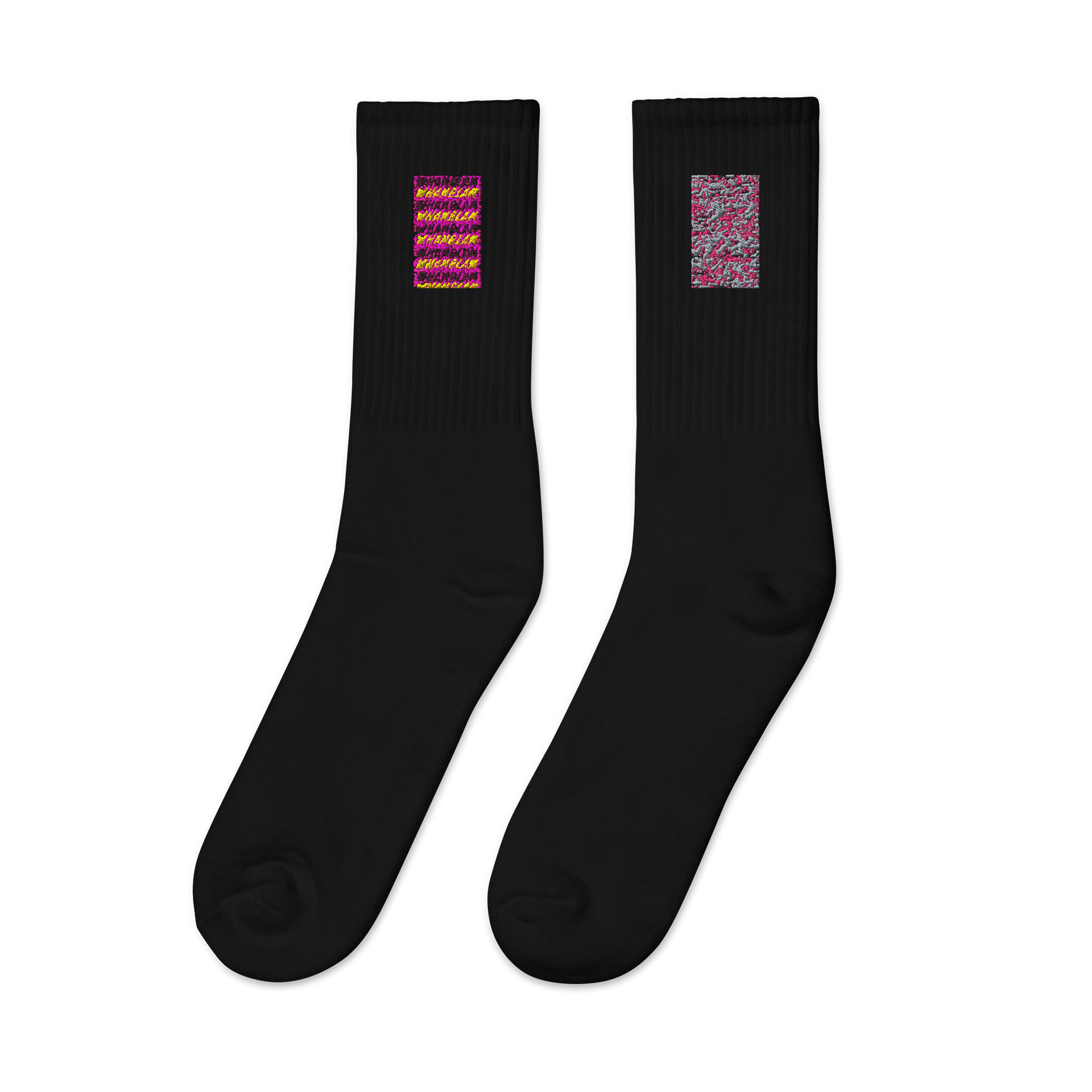 Pink Digital Camo Embroidered Crew Socks product image (4)