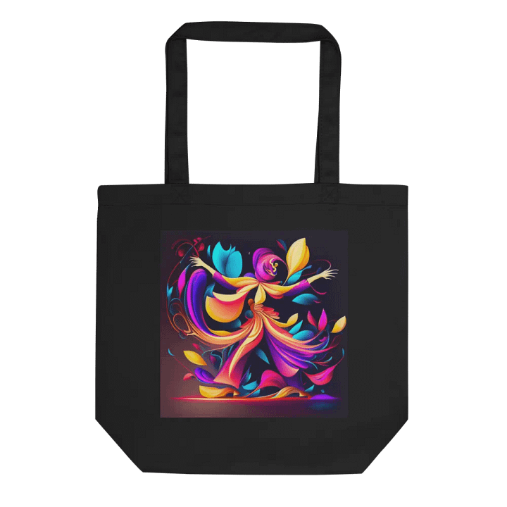 Unleash Your Inner Artist: Eco-Friendly Tote Bag with a Dancing Floral Symphony product image (1)