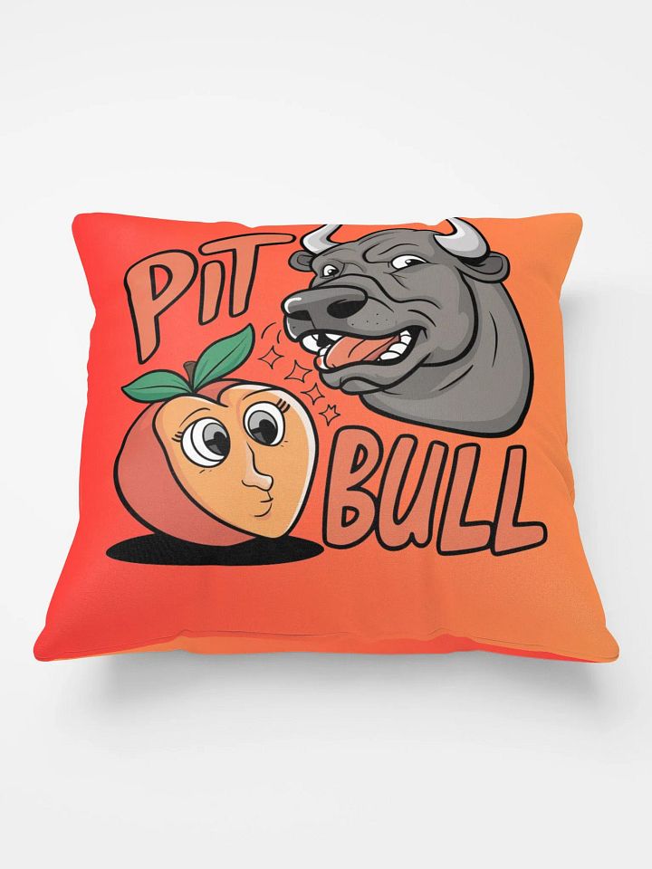 Pit Bull: Peach Pit and Bull Pillow Design product image (2)