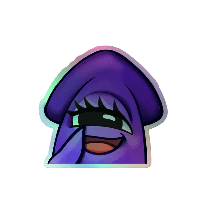 Laughing Squid Emote- Holo Sticker product image (2)