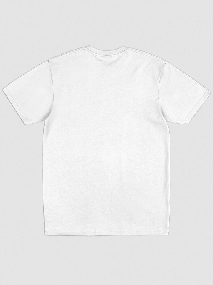 Simple Cross Embroidered White Heavyweight T-shirt product image (2)