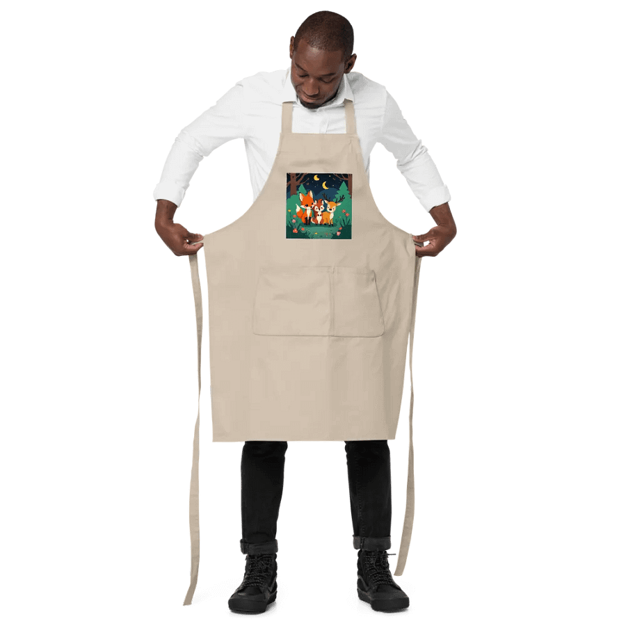 Dreamy Forest Friends Organic Cotton Apron product image (2)