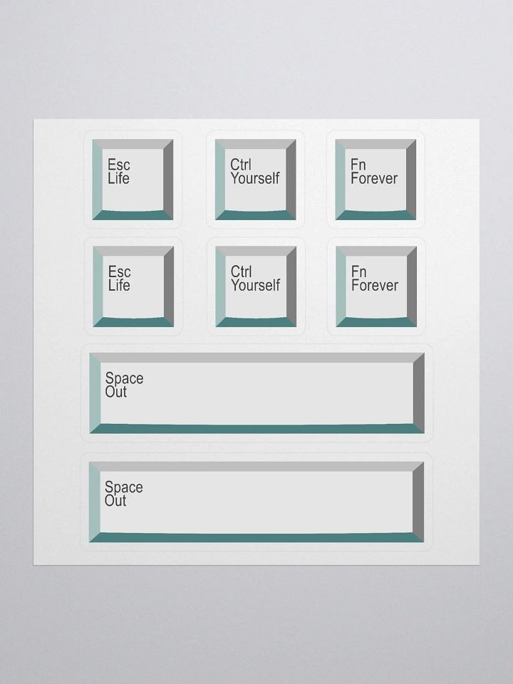 Motivational Keyboard Keys - Sticker Set product image (1)