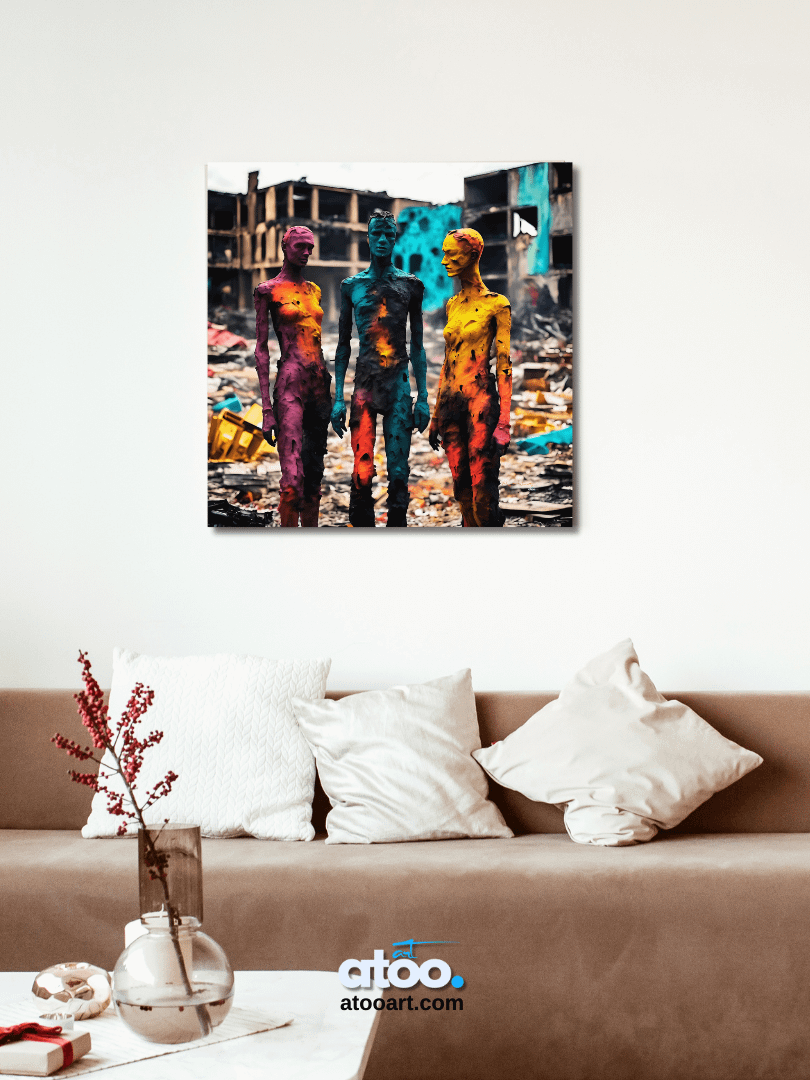 Elegy to Humanity - 13 | Canvas Art Painting product image (6)