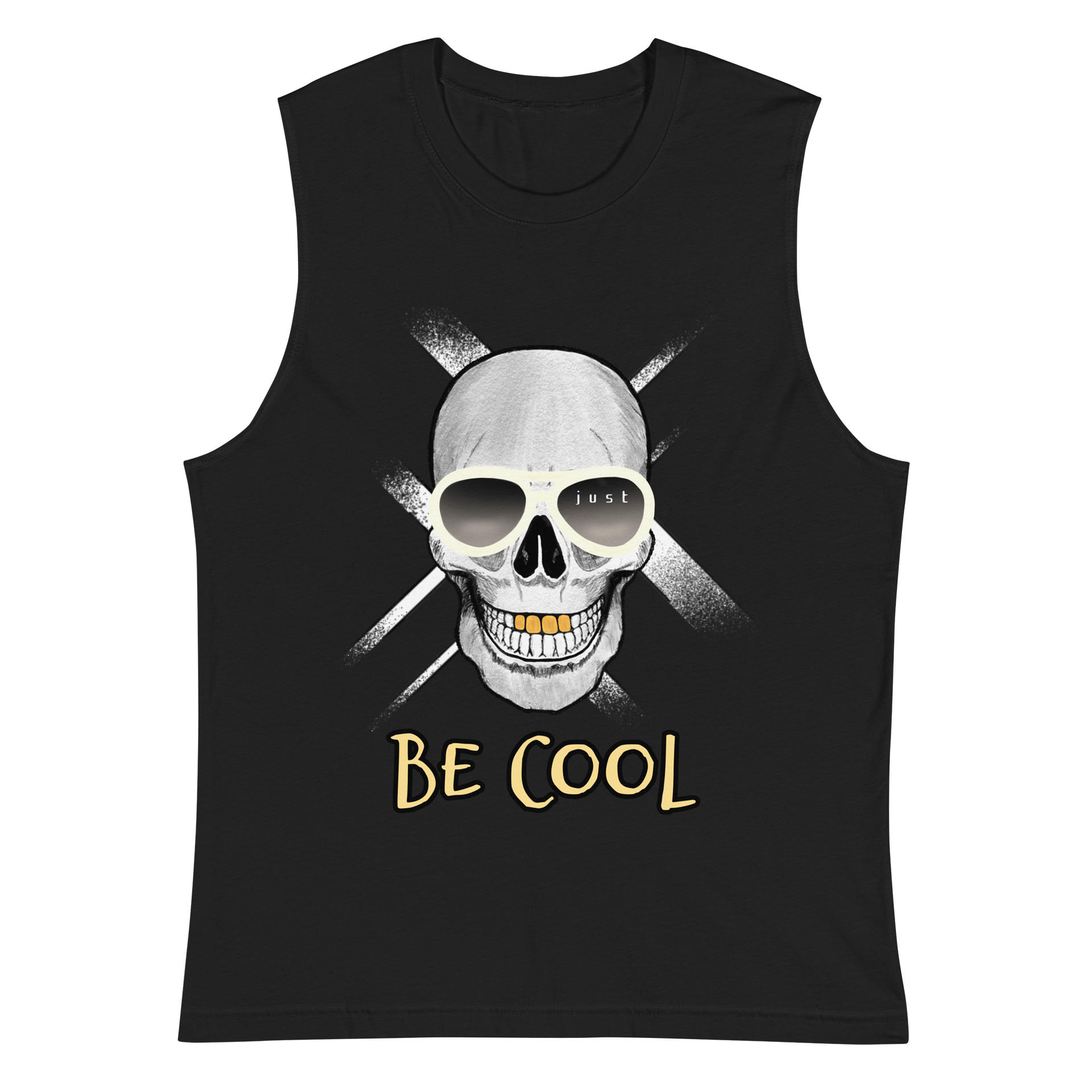 Cool Skull Sunglasses Muscle Tank product image (3)