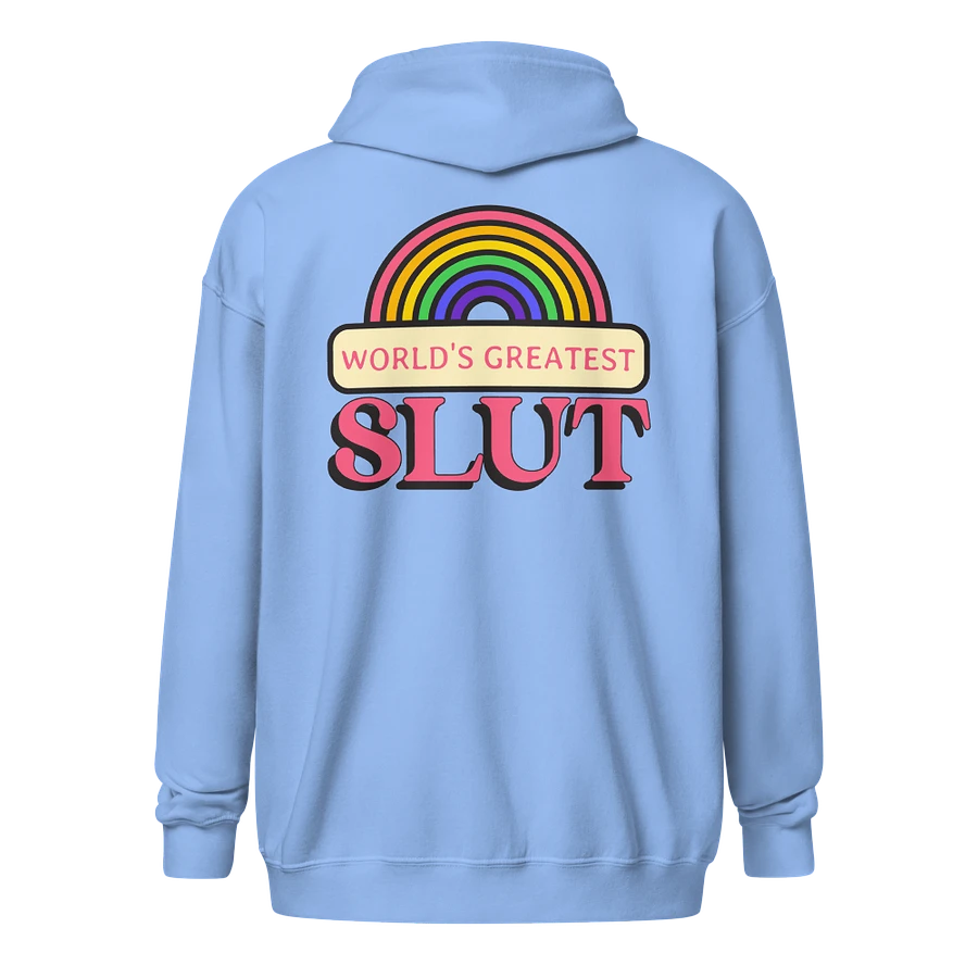 (2 sided) World's Greatest Slut zip hoodie product image (3)