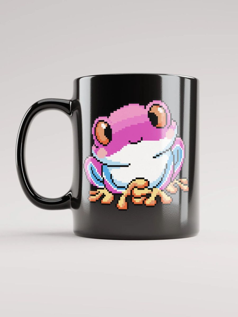 Pink Rip the Frog Black Glossy Mug product image (1)