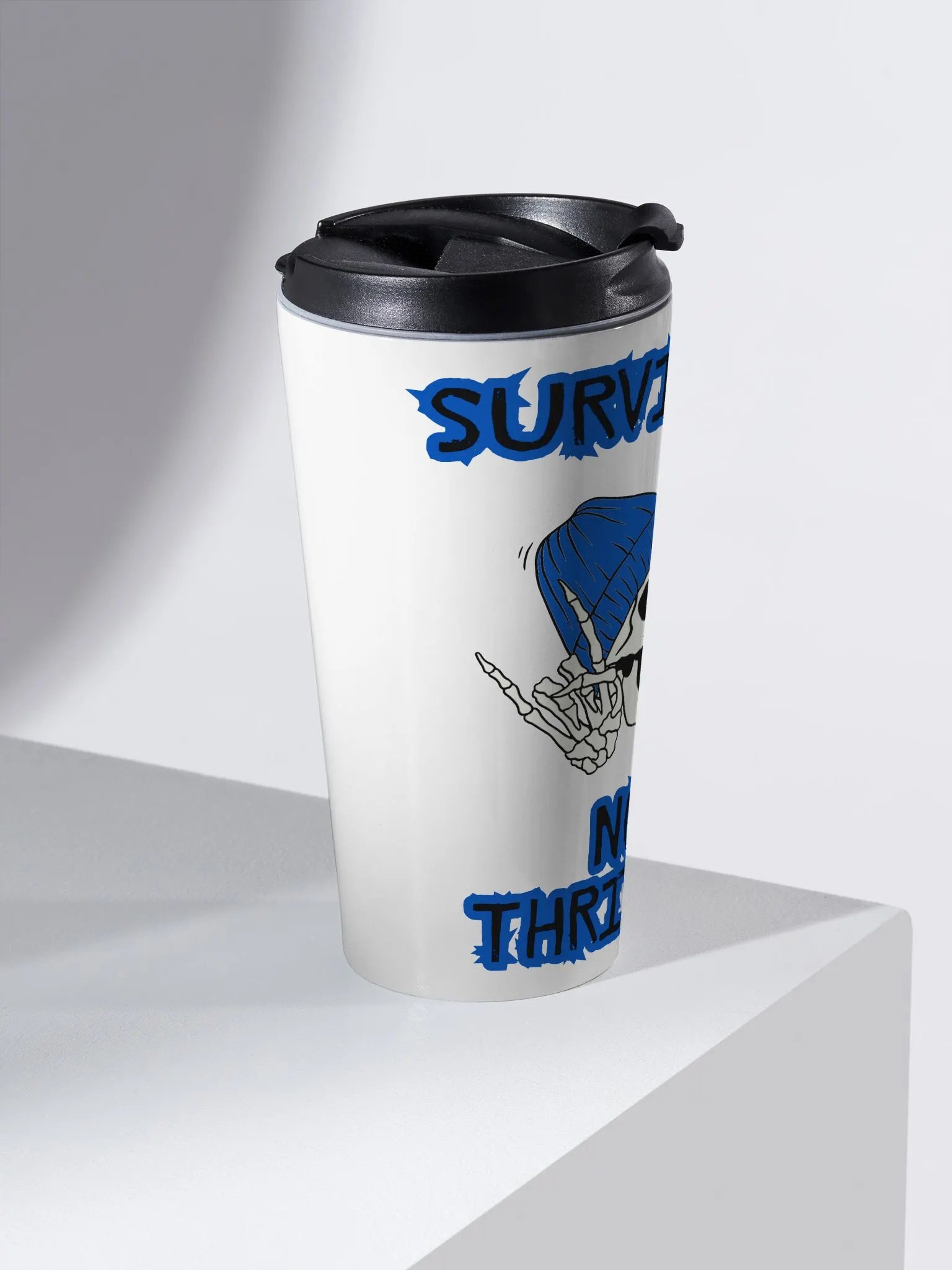 Surviving (Blue) Stainless Steel Coffee Mug product image (2)