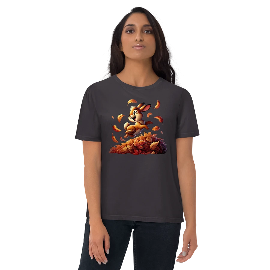 Autumn Leaves Bunny Organic Unisex T-Shirt product image (182)