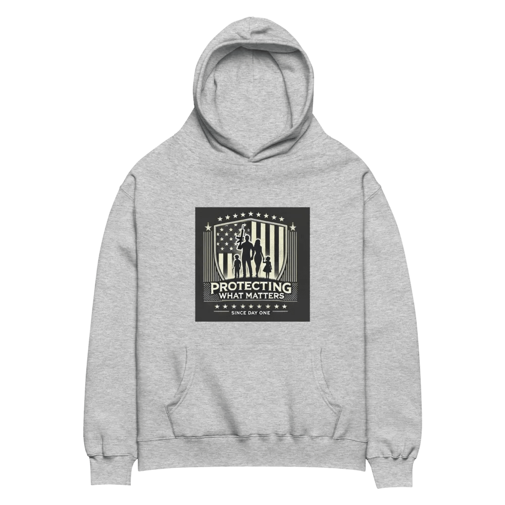 Premium Oversized Hoodie – “Protecting What Matters Since Day One” product image (8)