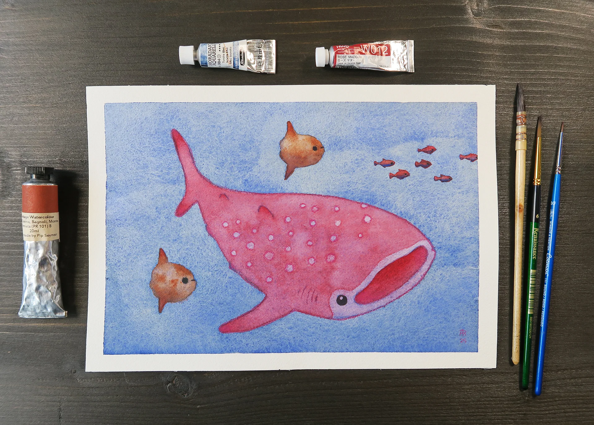 original painting : whaleshark product image (1)