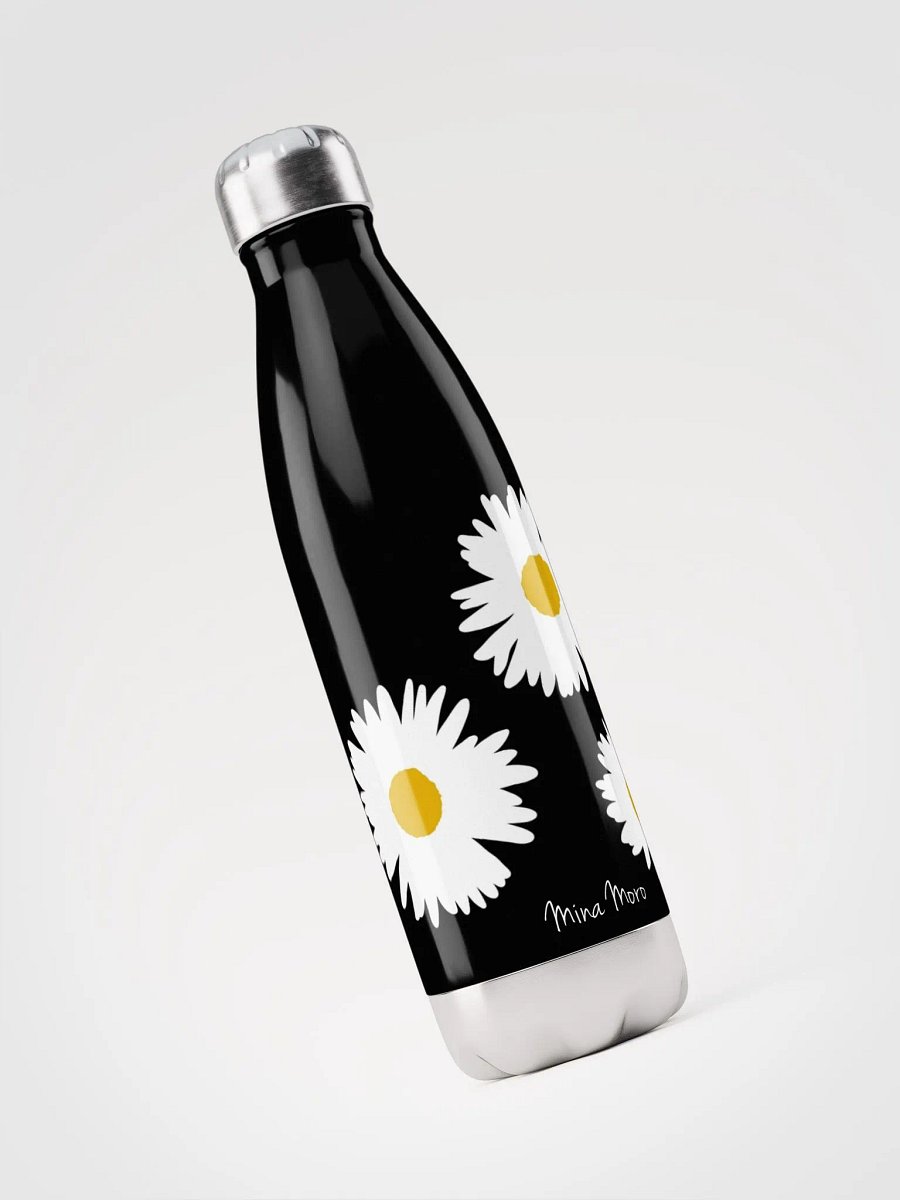 Moro's white flowers Stainless Steel Water Bottle product image (3)