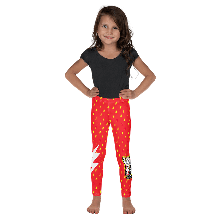 Red and Yellow Lightning - Kid's Leggings product image (2)