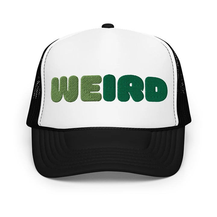 WEIRD Green Foam Trucker Hat product image (1)