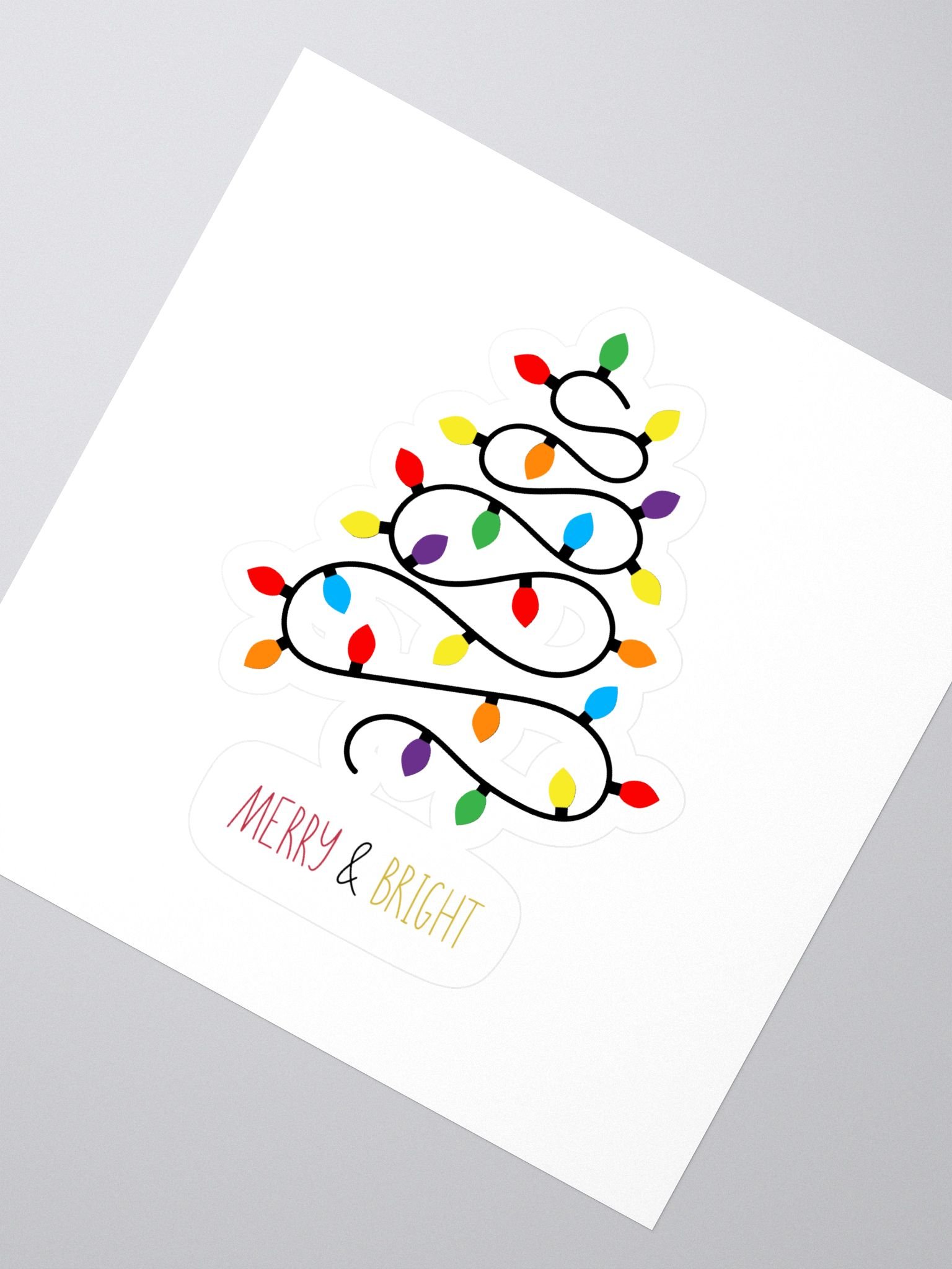 MERRY & BRIGHT Christmas Tree Sticker Set product image (2)
