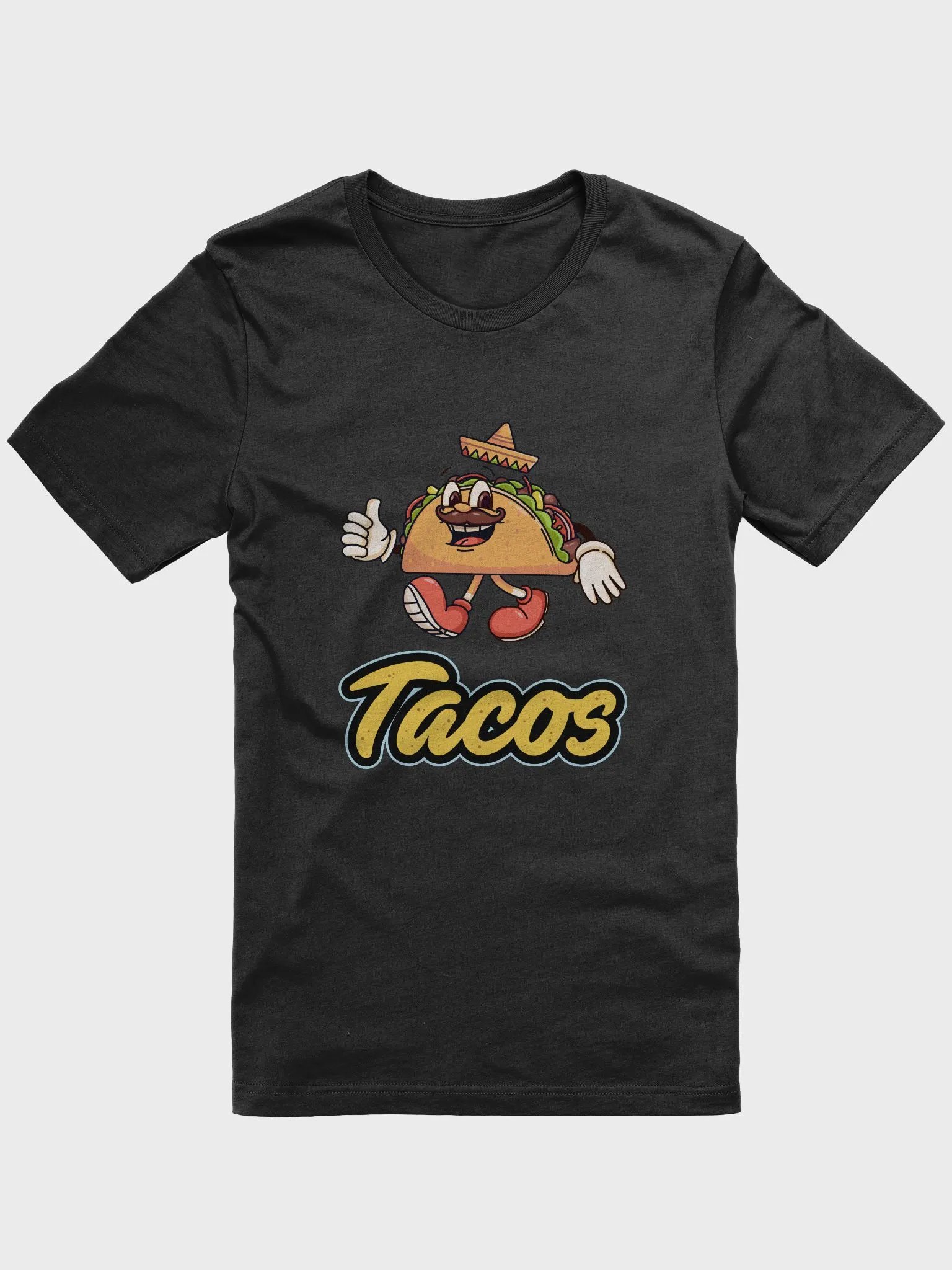 Taco Thumbs-Up Cartoon T-Shirt product image (3)