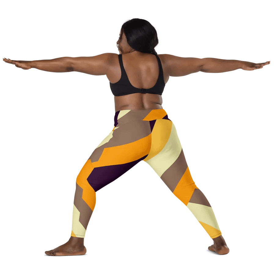 Sunset Stripes All-Over Leggings with Pockets product image (4)