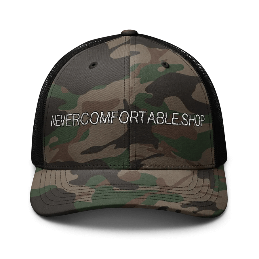 NEVER COMFORTABLE CAMO-HAT - V.SHOP2 product image (1)