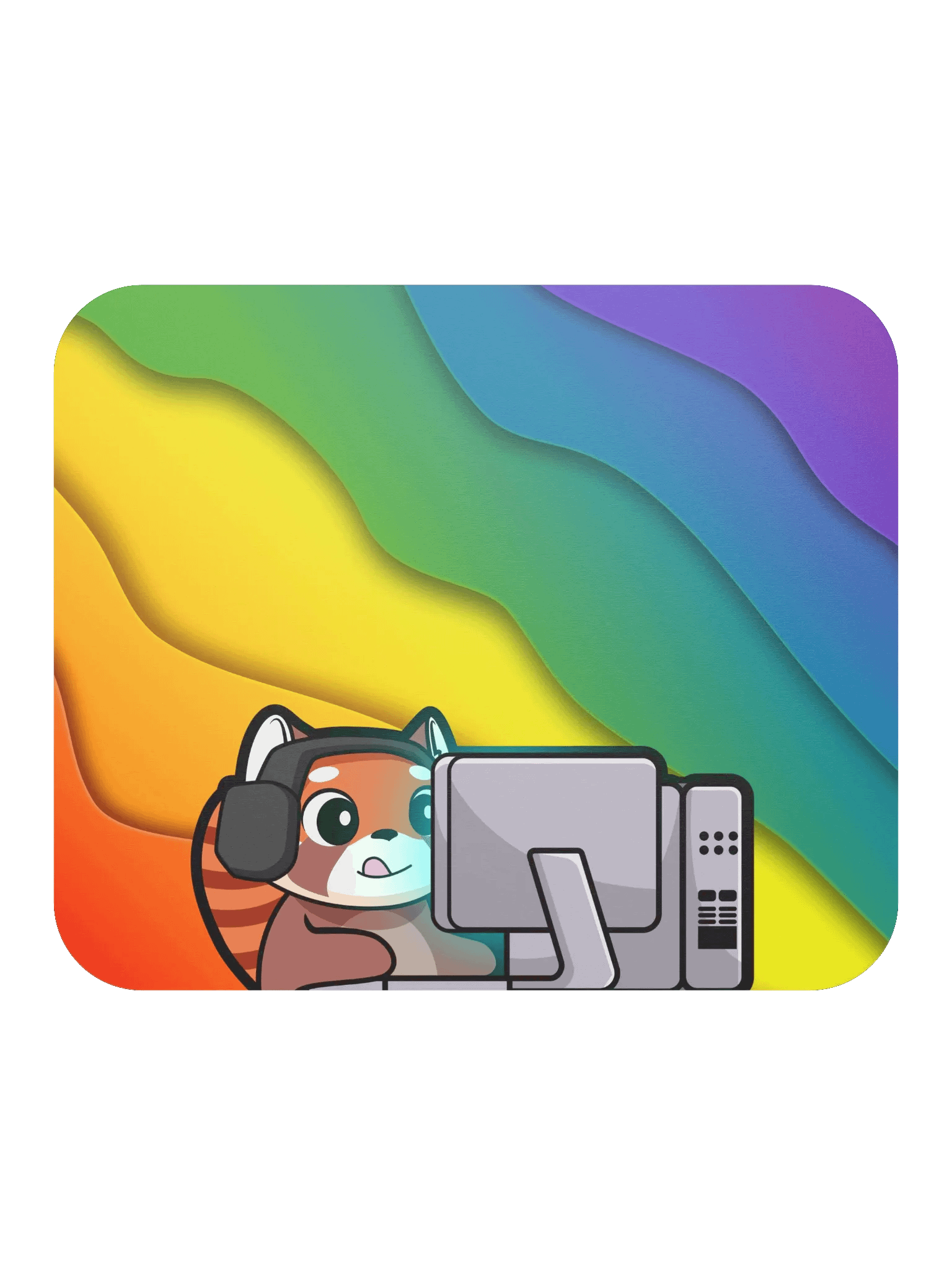 Gaming Bear Mouse Pad (Colour) - 8.7" x 7.1" product image (1)