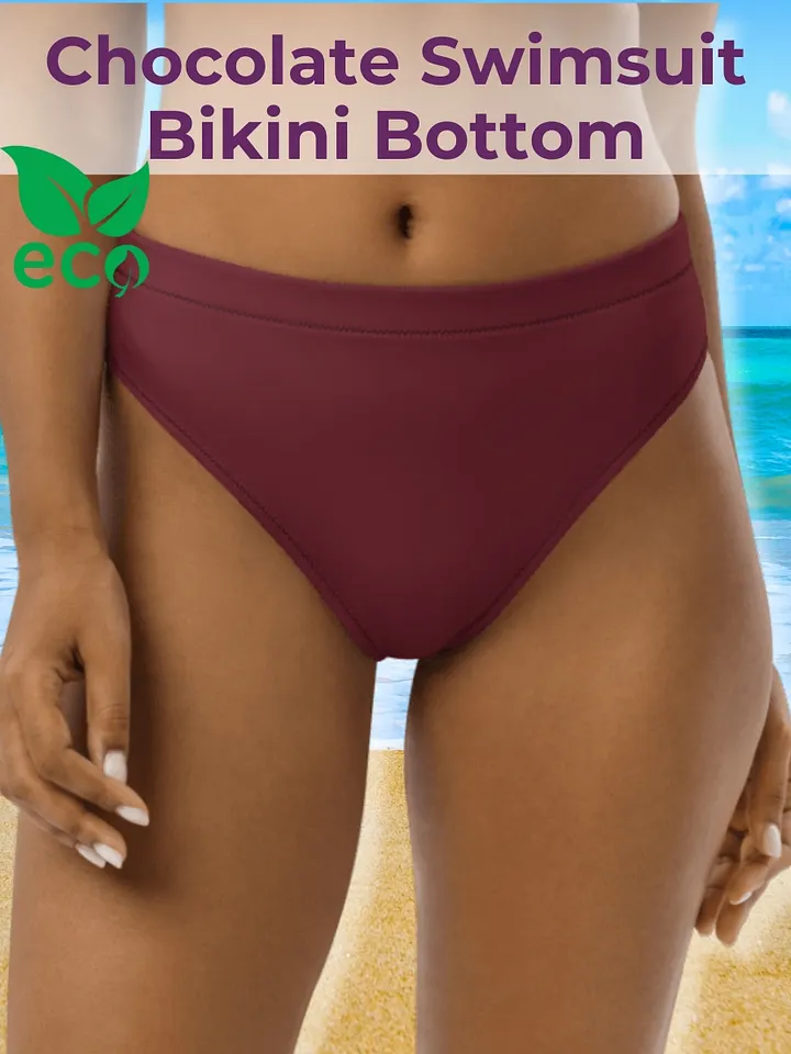 Chocolate Eco-Green High Waisted Bikini Bottom product image (1)