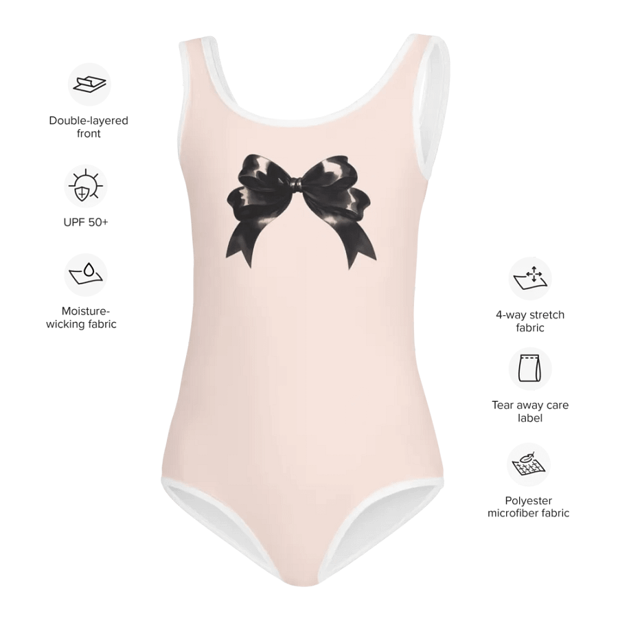 Blush Bow Elegance Kids Swimsuit product image (4)