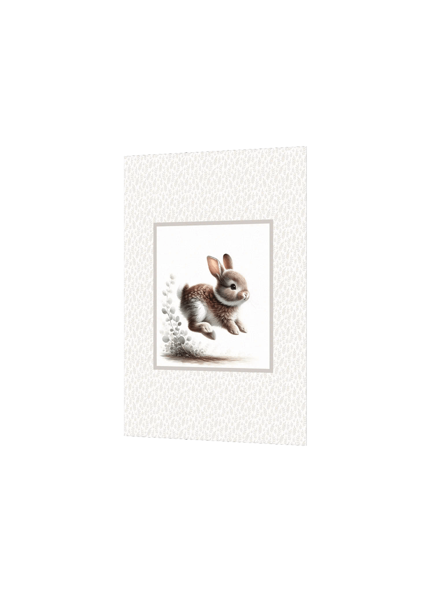 Woodland Bunny with the Zoomies, Nursery Print product image (10)