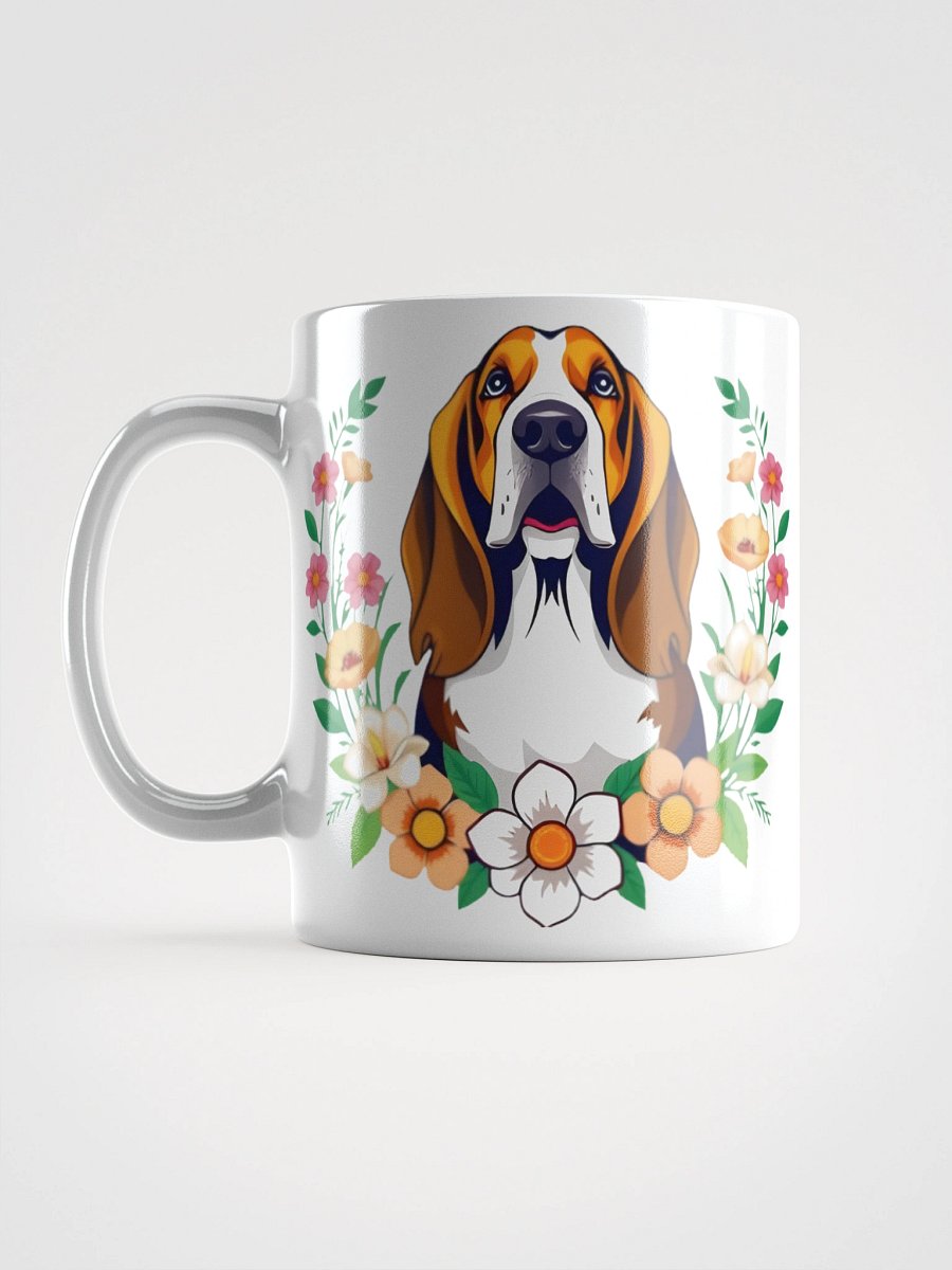 Floral Basset Hound Mug product image (16)