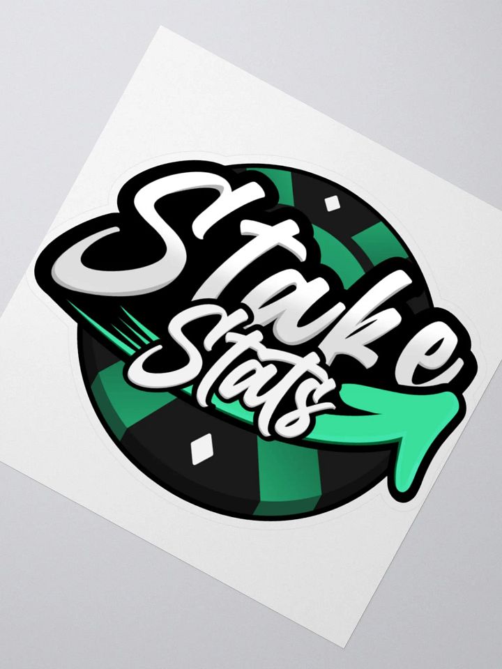 Stake Stats Chip Sticker - Green product image (2)