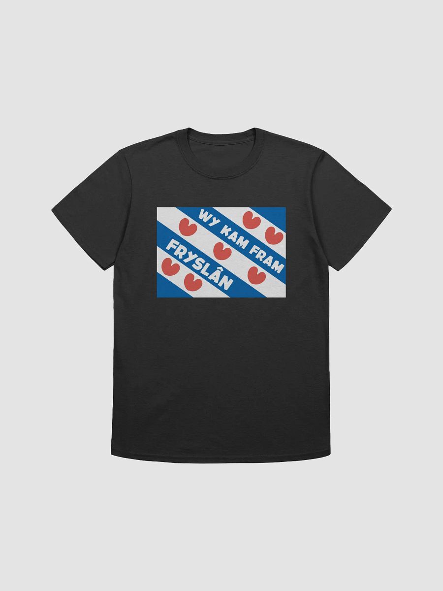 Wy kam fram Fryslân Flag - Shirt (black/coloured) product image (1)