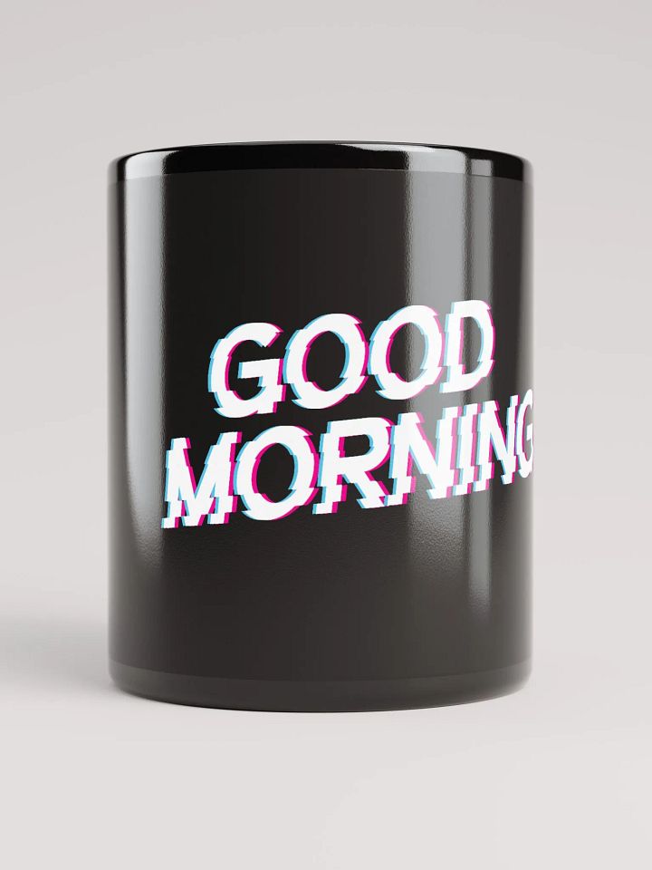 Good Morning Black Glossy Mug product image (1)
