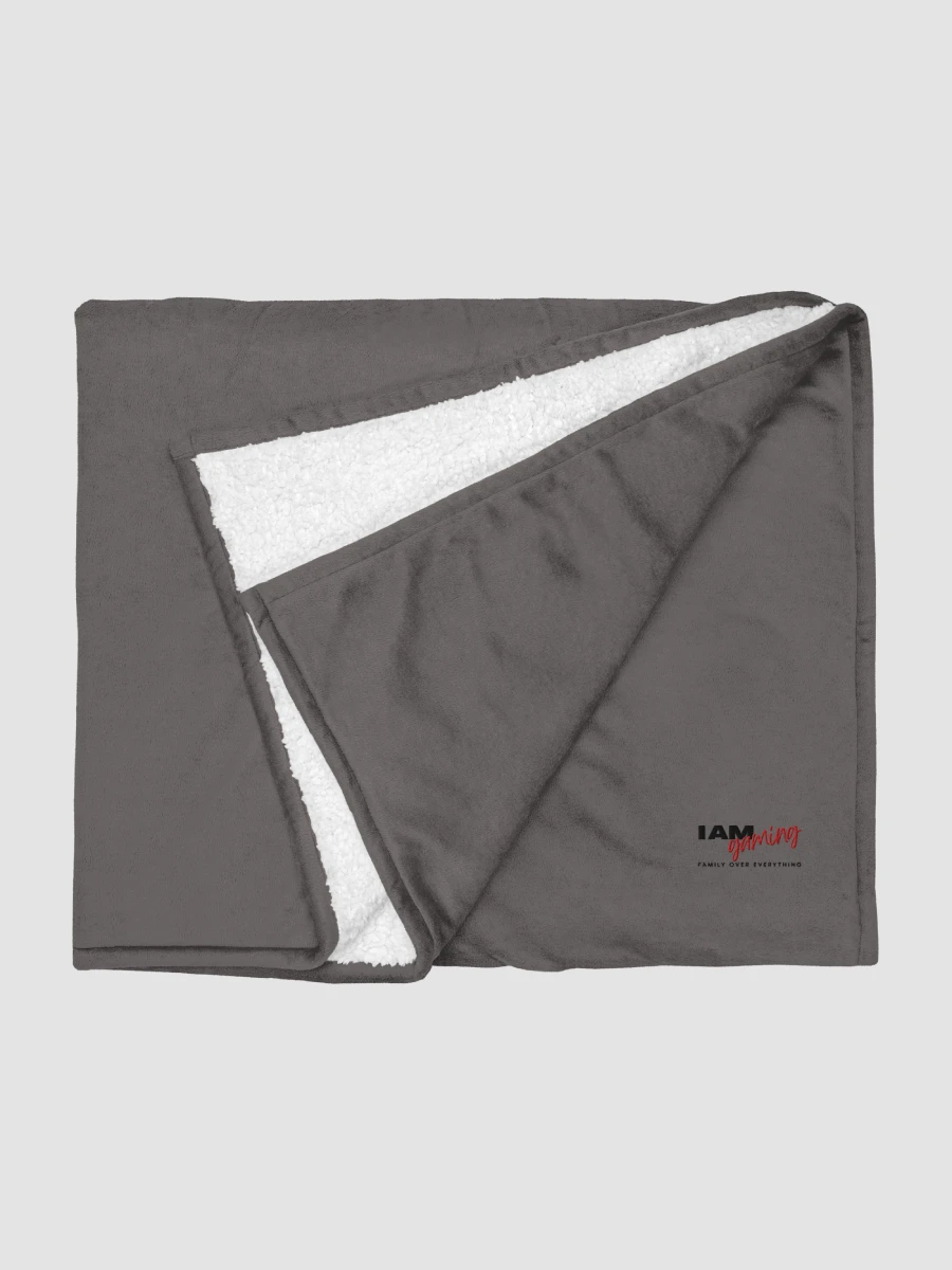 [The Kandi Shop] Embroidered Blanket Grey product image (3)